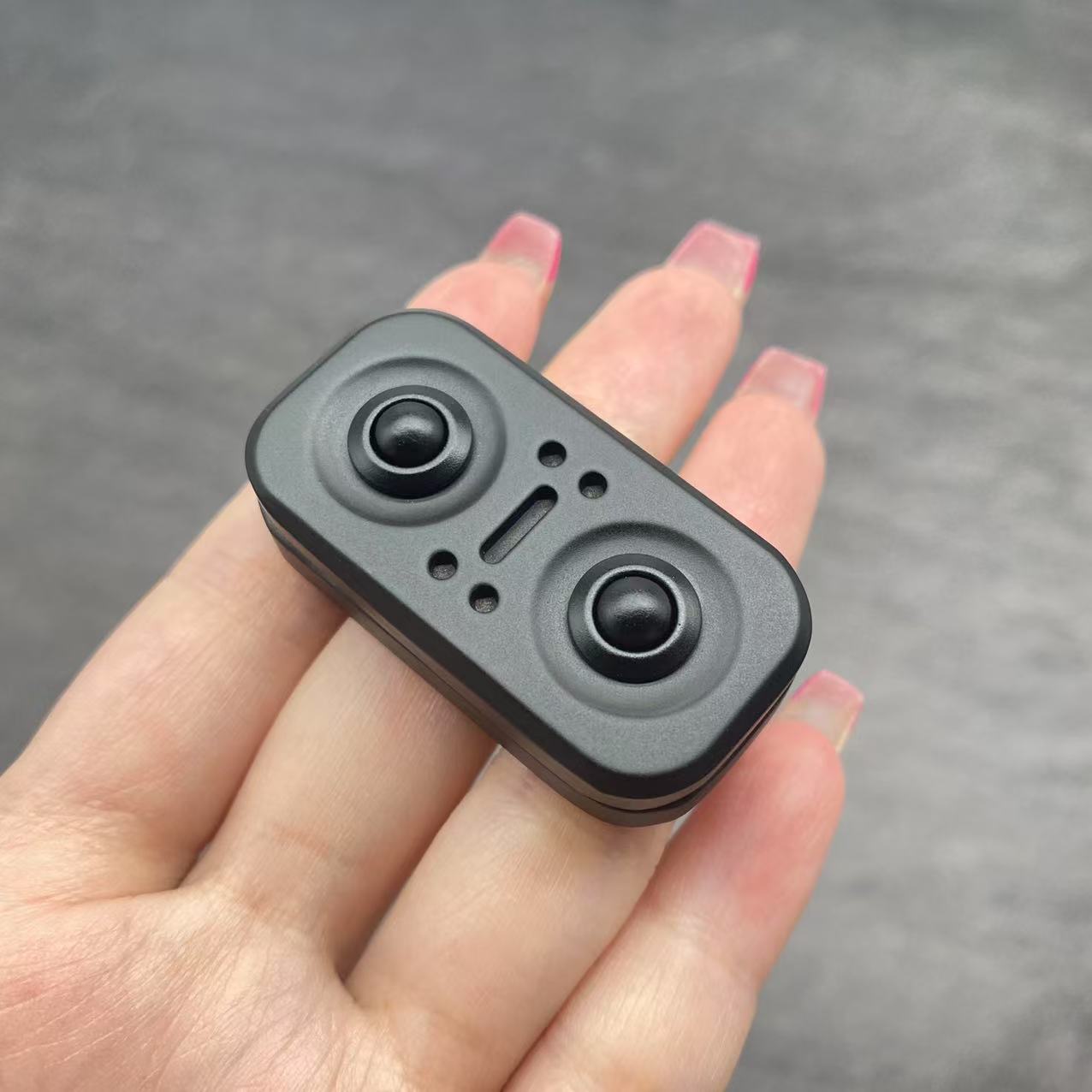 Cyberpunk Evil Eye Magnetic Fidget Slider - Metal Cat Eye EDC Push Card Toy for Stress Relief