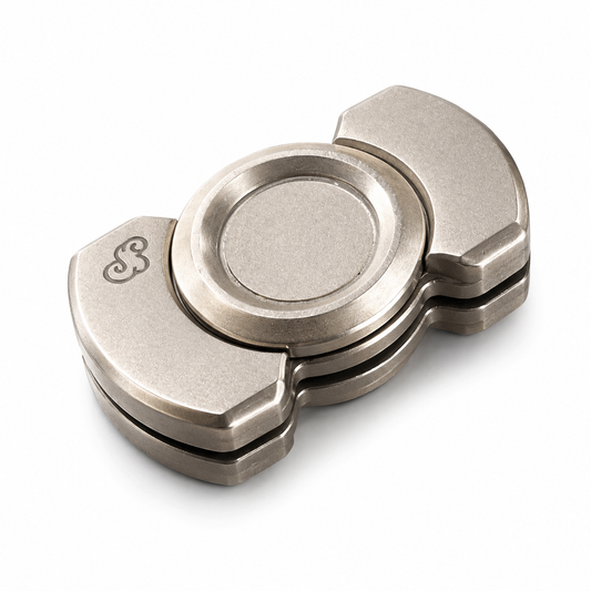 Premium Metal Mechanical Fidget Toy - Executive Office Desk Gear & Slim Anti-Anxiety Tactile Clicker