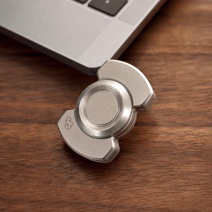 Premium Metal Mechanical Fidget Toy - Executive Office Desk Gear & Slim Anti-Anxiety Tactile Clicker