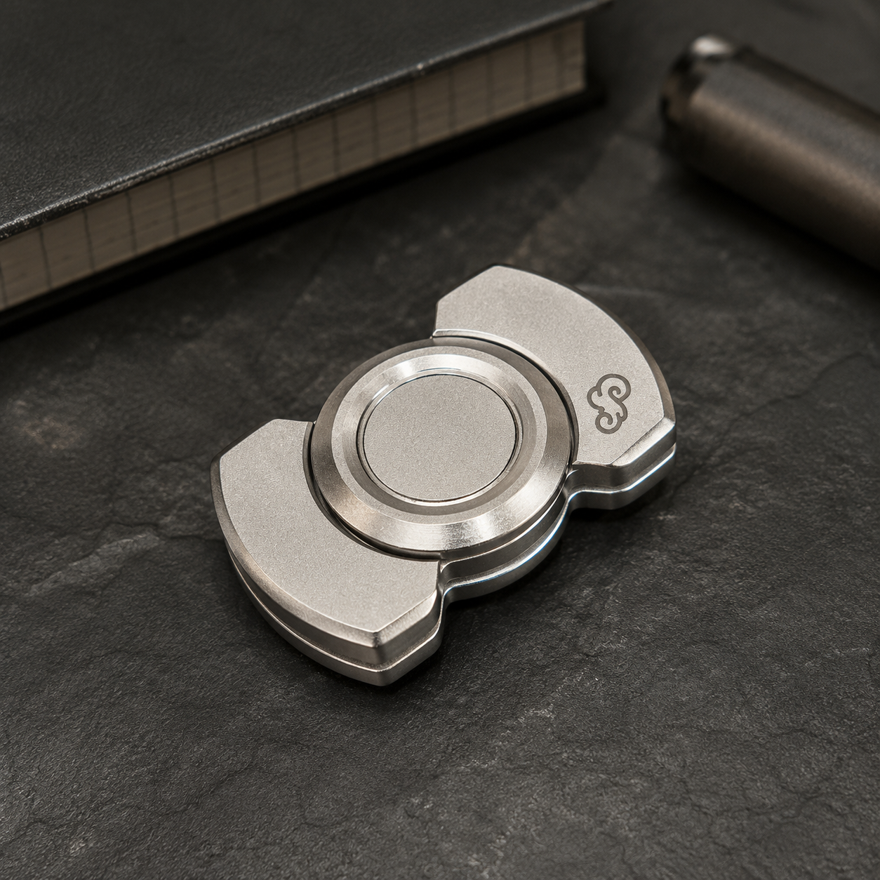 Premium Metal Mechanical Fidget Toy - Executive Office Desk Gear & Slim Anti-Anxiety Tactile Clicker