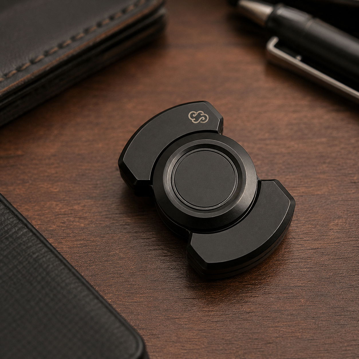 Premium Metal Mechanical Fidget Toy - Executive Office Desk Gear & Slim Anti-Anxiety Tactile Clicker