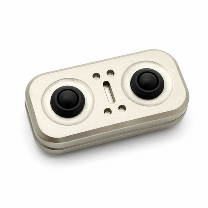 Cyberpunk Evil Eye Magnetic Fidget Slider - Metal Cat Eye EDC Push Card Toy for Stress Relief