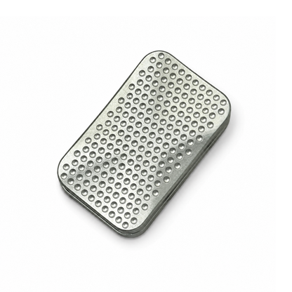 Minimalist Magnetic Fidget Slider - Metal Dimple Texture EDC Push Card Toy for Stress Relief
