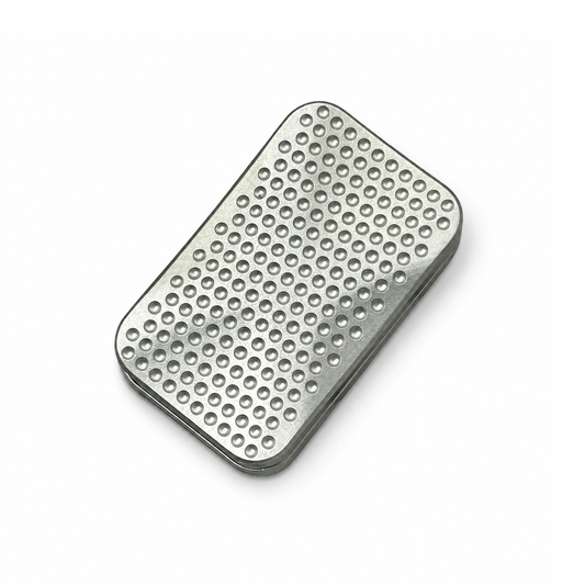 Minimalist Magnetic Fidget Slider - Metal Dimple Texture EDC Push Card Toy for Stress Relief