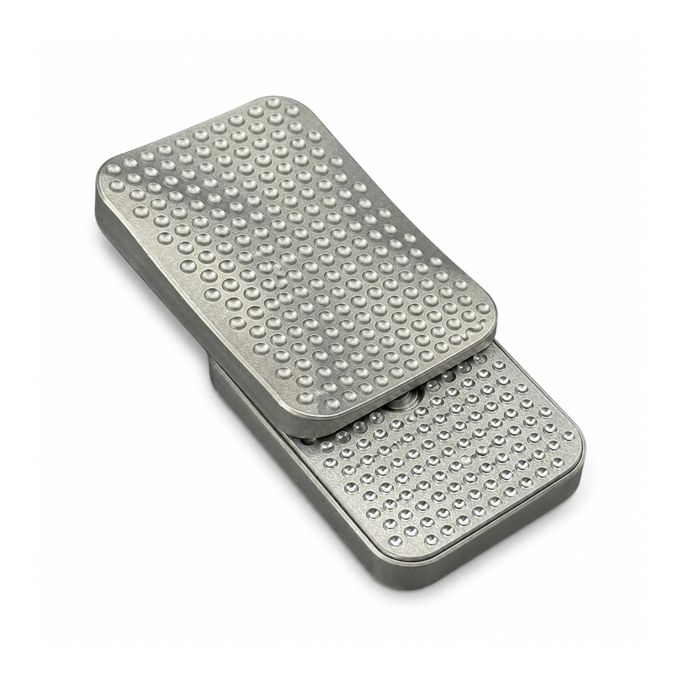 Minimalist Magnetic Fidget Slider - Metal Dimple Texture EDC Push Card Toy for Stress Relief