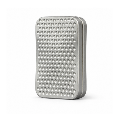 Minimalist Magnetic Fidget Slider - Metal Dimple Texture EDC Push Card Toy for Stress Relief