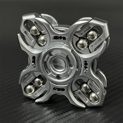 Mech-Armor Kinetic Fidget Spinner - Metal Track Steel Ball EDC Gear & Office Desk Decompression Toy