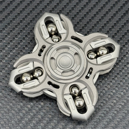Mech-Armor Kinetic Fidget Spinner - Metal Track Steel Ball EDC Gear & Office Desk Decompression Toy