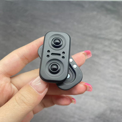 Cyberpunk Evil Eye Magnetic Fidget Slider - Metal Cat Eye EDC Push Card Toy for Stress Relief