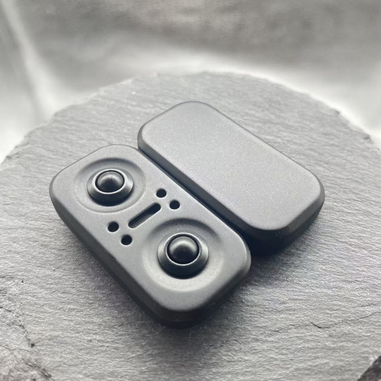 Cyberpunk Evil Eye Magnetic Fidget Slider - Metal Cat Eye EDC Push Card Toy for Stress Relief